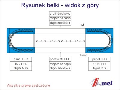 PRISM 30 W niebieska 12/24